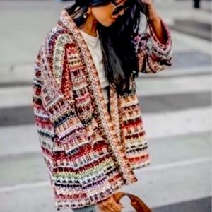 DRA Los Angeles Anthropologie Multicolored Kimono Yoko Jacket M